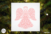 Christmas Angels Ornament Bundle, a Decorative Illustration by svgocean (Thumbnail 13 of 13)