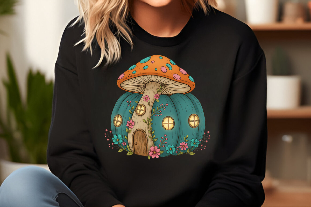 Whimsical Mushroom House PNG, an Illustration by Craft Nest (Photo 5 of 6)