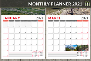 Monthly Planner 2021 MP017-21-1