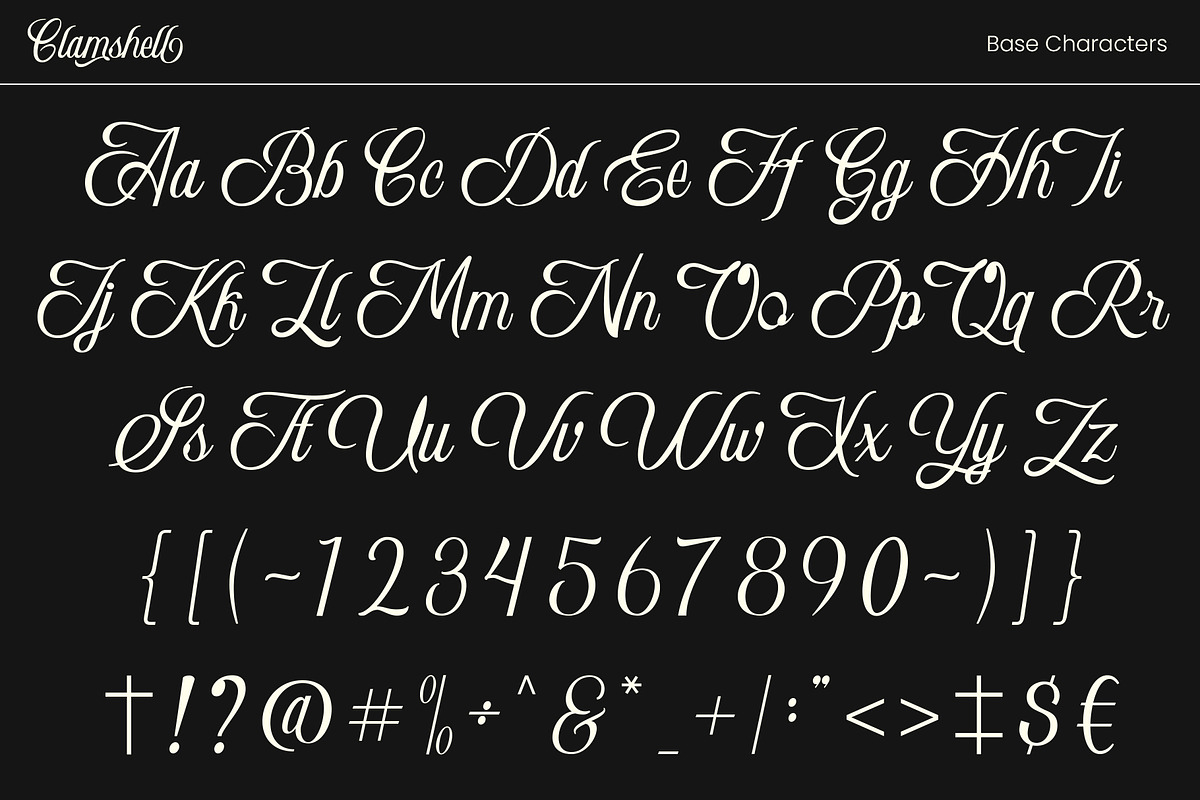 Clamshell - Modern Calligraphy, a Script Font by roomspace creative lab (Photo 15 of 15)