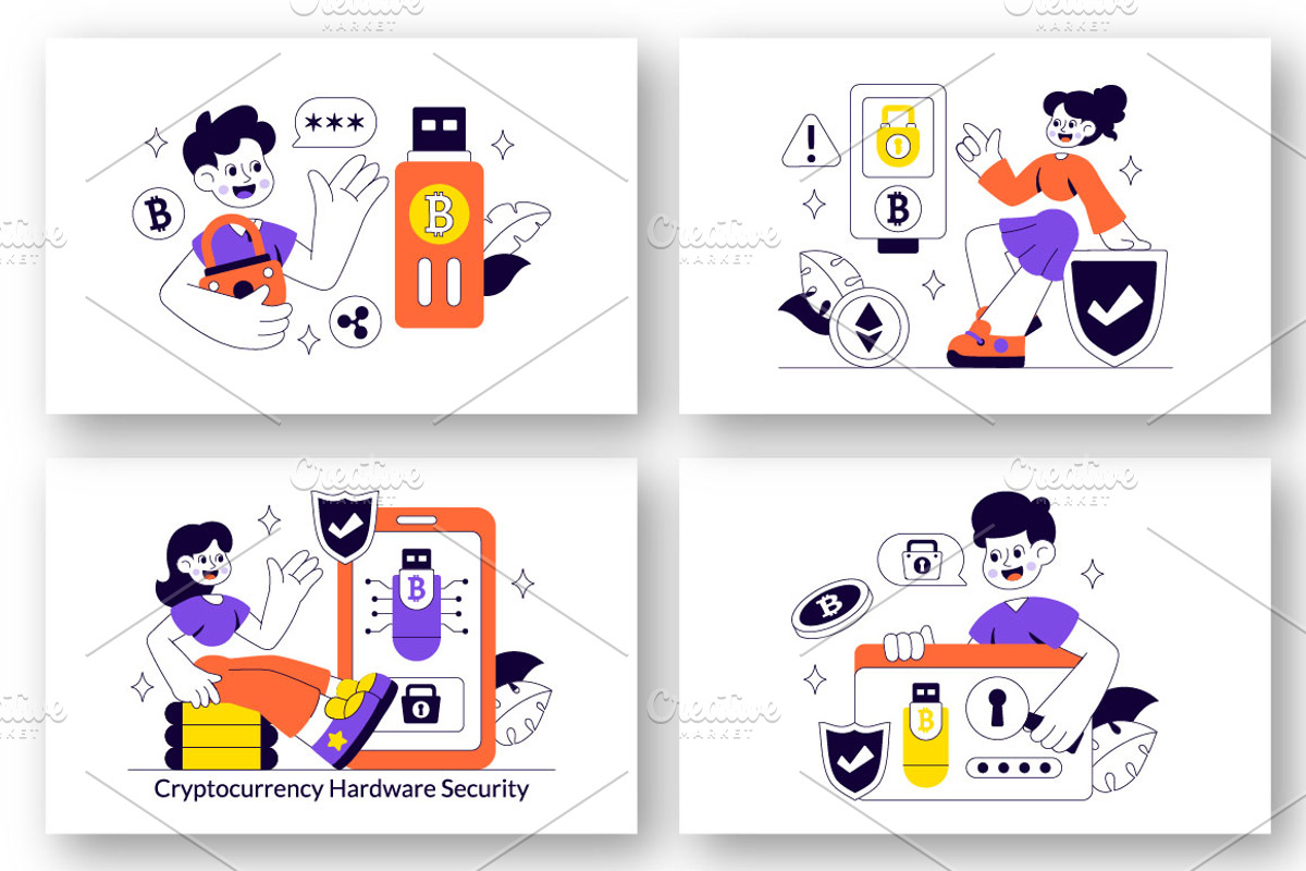 10 Cryptocurrency Hardware Security, a Finance Illustration by denayunebgt (Photo 2 of 4)
