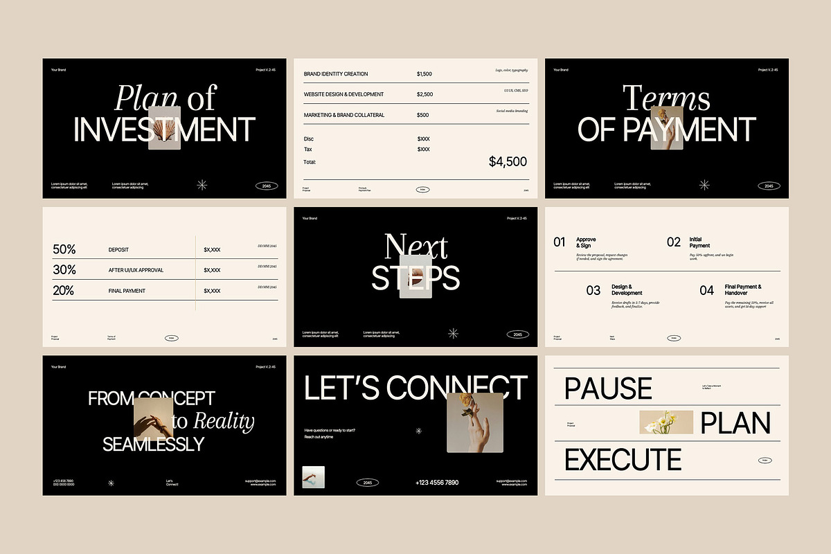 Project Proposal Powerpoint a Presentation Template by fakhroo