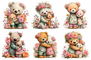 Mother’s Day Teddy Bear Clipart, an Illustration by Daily.Designs (Thumbnail 5 of 8)