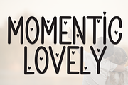 Momentic Lovely | Script Font, a Script Font by Scratchones (Thumbnail 1 of 9)