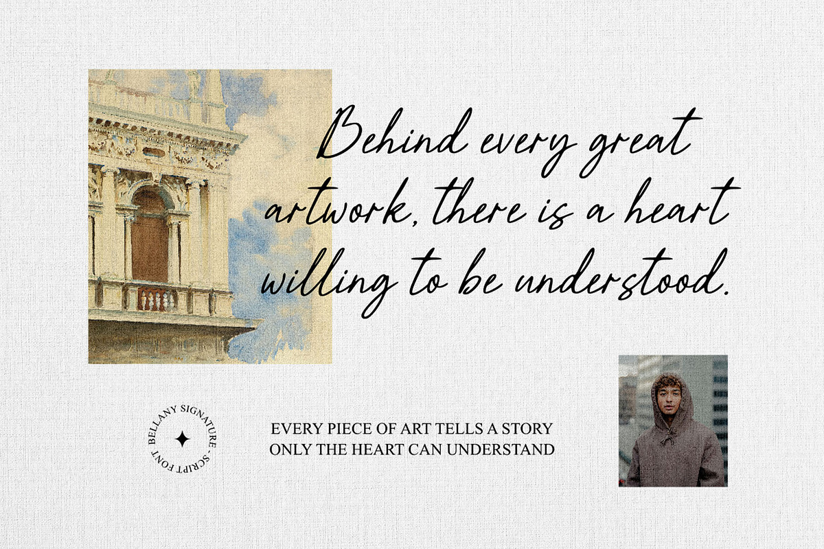 Bellany – Elegant Handwritten Script, a Script Font by dealitastudio (Photo 2 of 8)