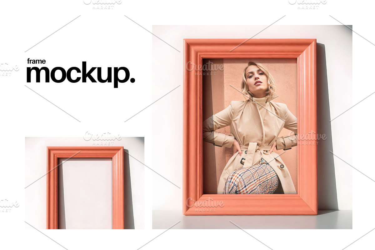 Frame Mockup #511, Pink Portrait, a Print Template by Kzara Visual Concepts