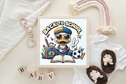 Back to School Png School Goose, an Illustration by CraftArtStudio (Thumbnail 4 of 4)