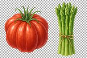 Vegetables Clipart Farm Kitchen PNG, a Food Illustration by SugarCloudStudioArt (Thumbnail 7 of 7)
