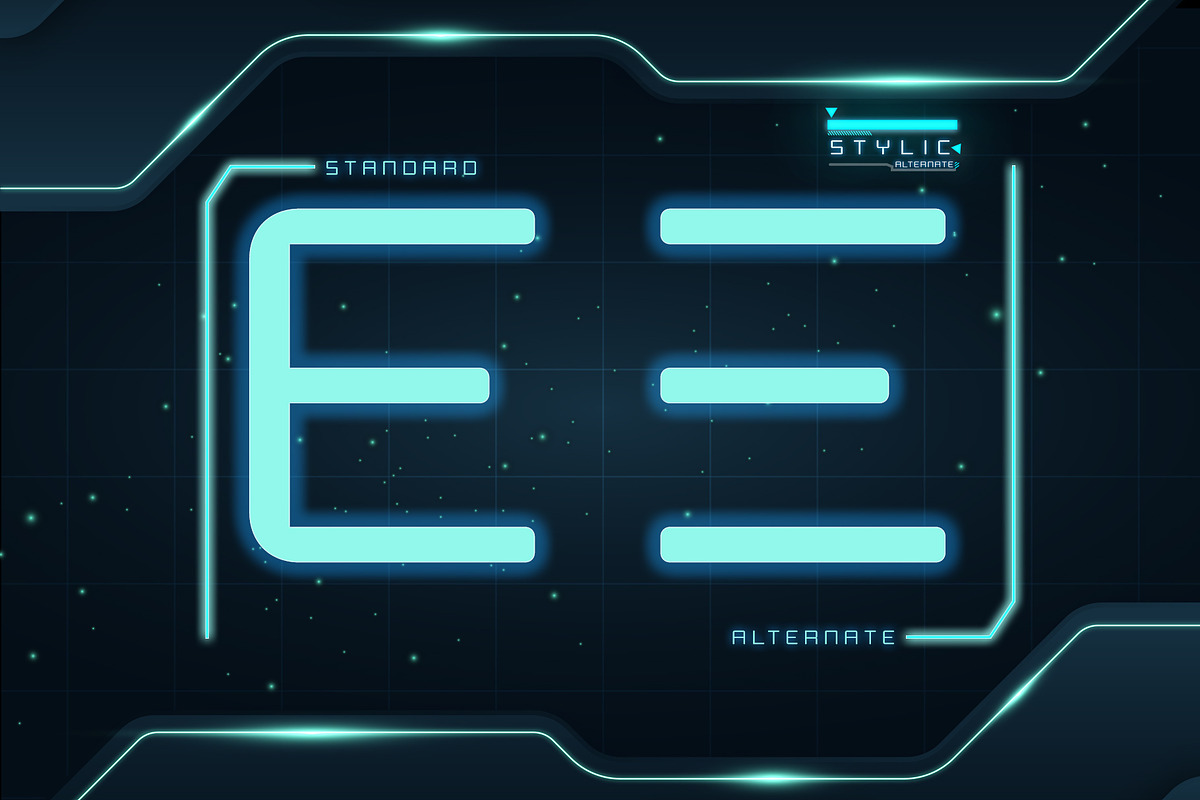 Begstick Modern Futuristic Font, a Sans Serif Font by Drizy (Photo 4 of 9)