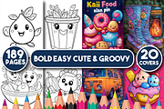 Bold Easy Cute & Groovy Coloring, an Animal Illustration by Design Zone (Thumbnail 1 of 3)