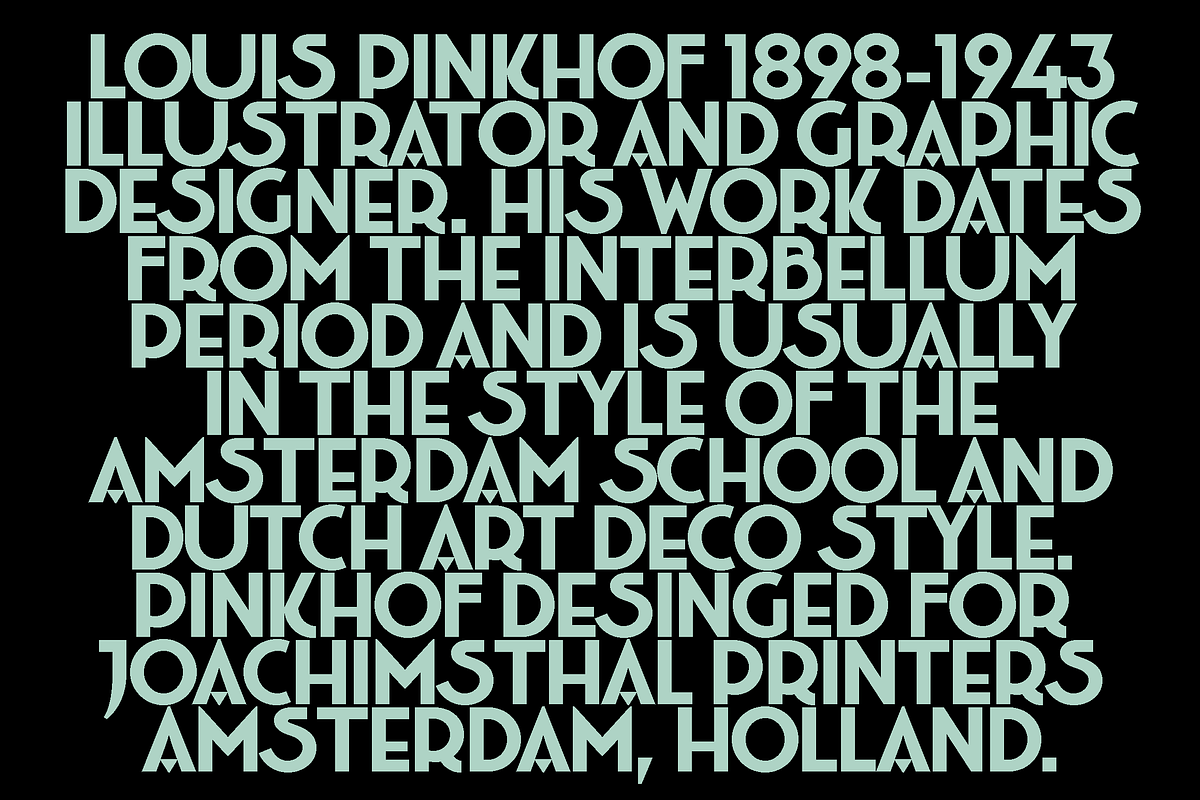 Beautiful Amsterdam Art Deco fonts preview 2