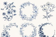 Botanical Frames Watercolor Clipart, a Decorative Illustration by SparkyDesignsUS (Thumbnail 5 of 9)