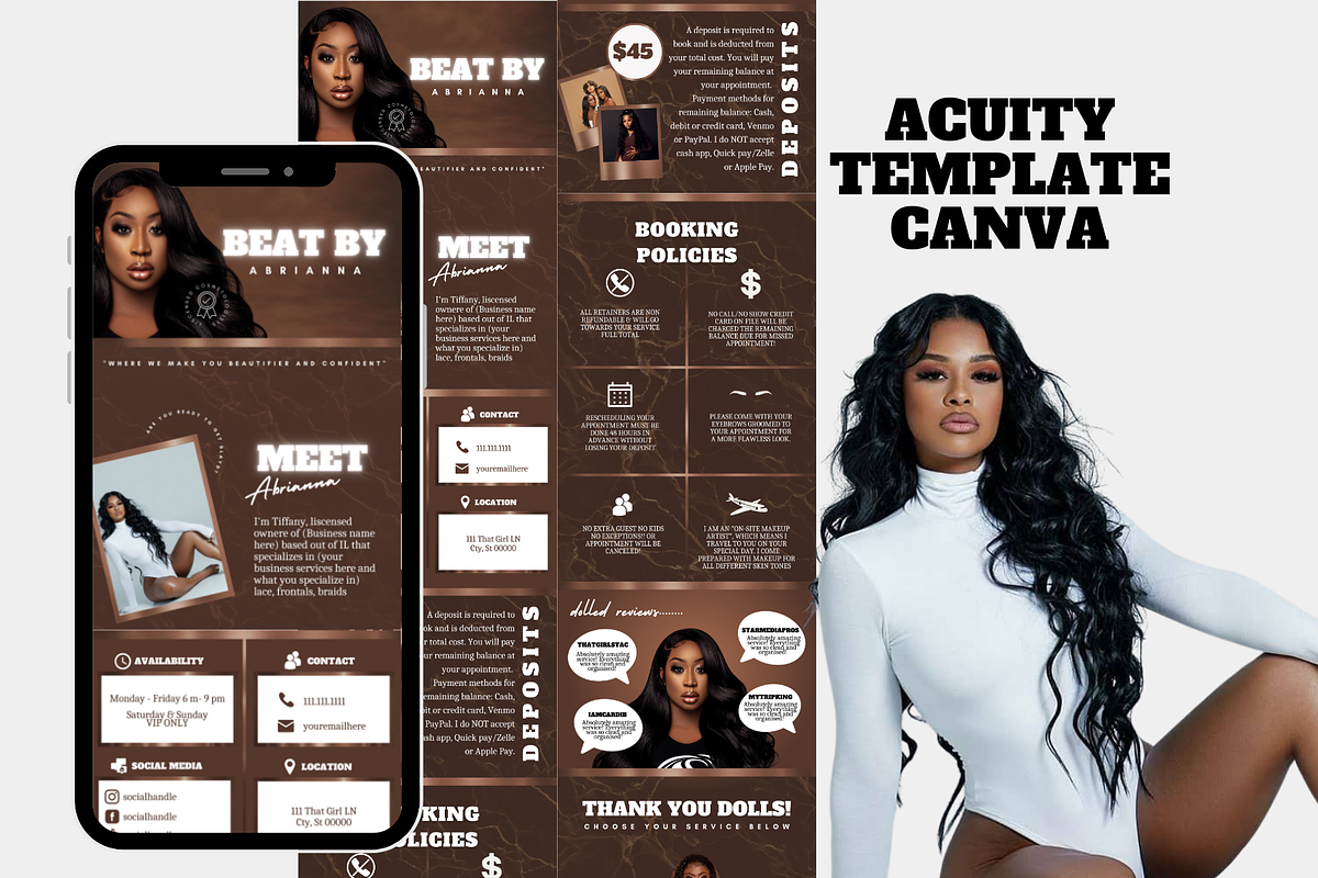 Melanin Acuity Scheduling Template, a Landing Page Template by Lux Logo Studios (Photo 1 of 4)