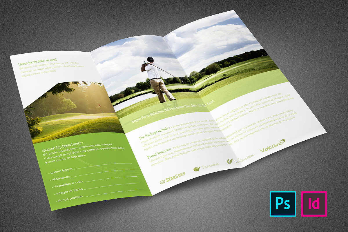 Golf Classic Event Tri-fold Brochure, a Brochure Template by loswl (Photo 2 of 3)