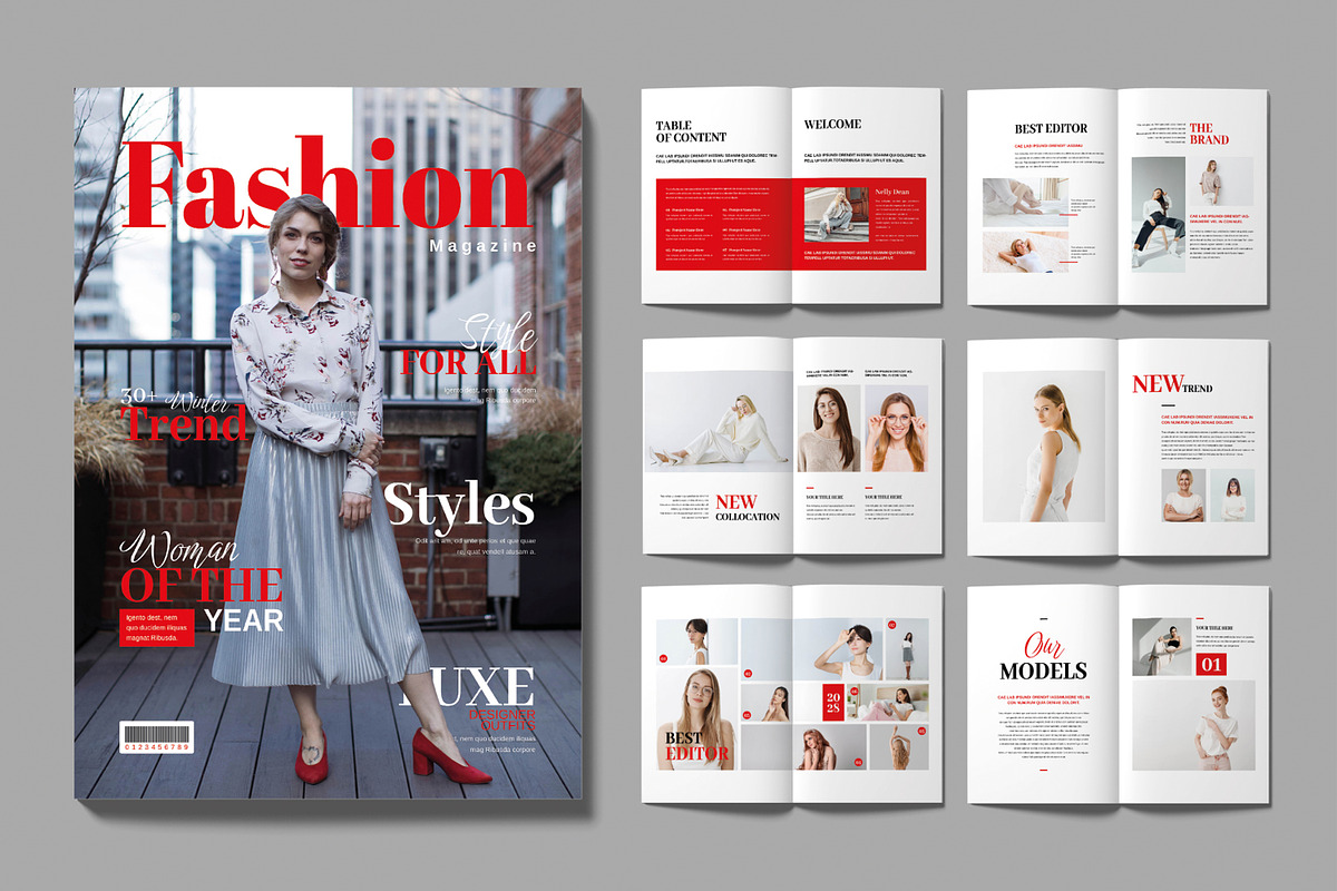 Fashion Magazine Template Design