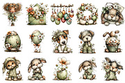 Whimsical Easter Clipart, an Illustration by OK Design (Thumbnail 3 of 6)