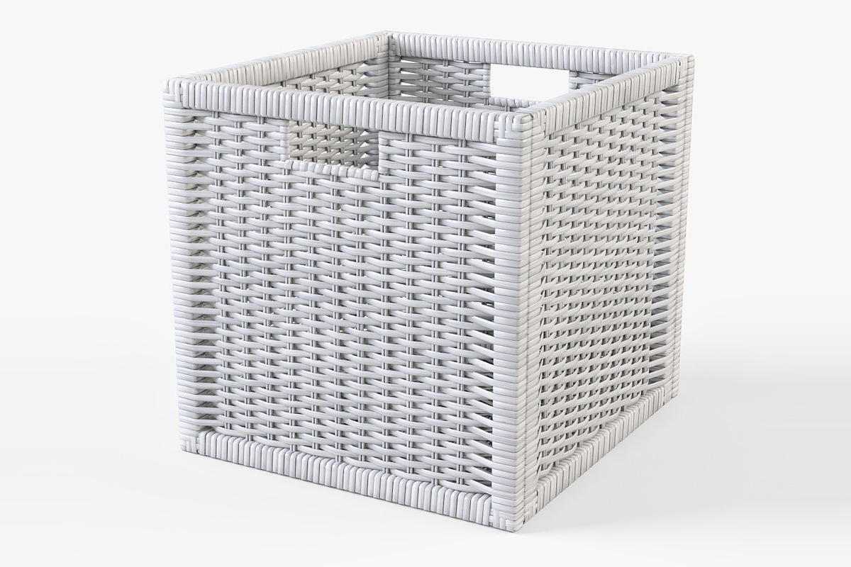 Rattan Basket White, an Object 3D Model by Markelos (Photo 1 of 10)
