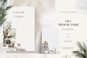 Fall & Winter Woodland Animals Set