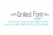 Grilled Font, a Script Font by Fonts & Printables (Thumbnail 2 of 2)