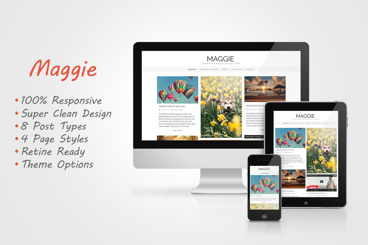 Maggie - Responsive Blog Theme, a WordPress Template by alexmiron