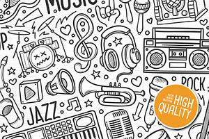 Music Doodles Vector