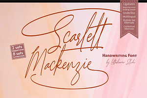 Scarlett Mackenzie Handwriting Font