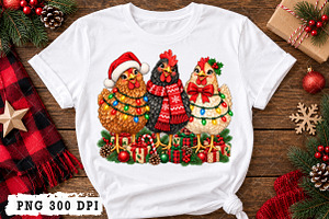 Chicken Christmas PNG, a Seasonal Illustration by Watercolor design