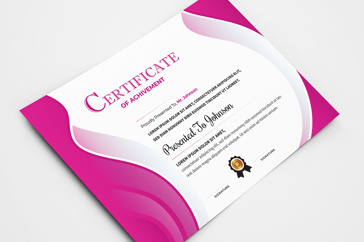 Abstract Certificate Design, a Stationery Template by ZAAS (Photo 2 of 5)