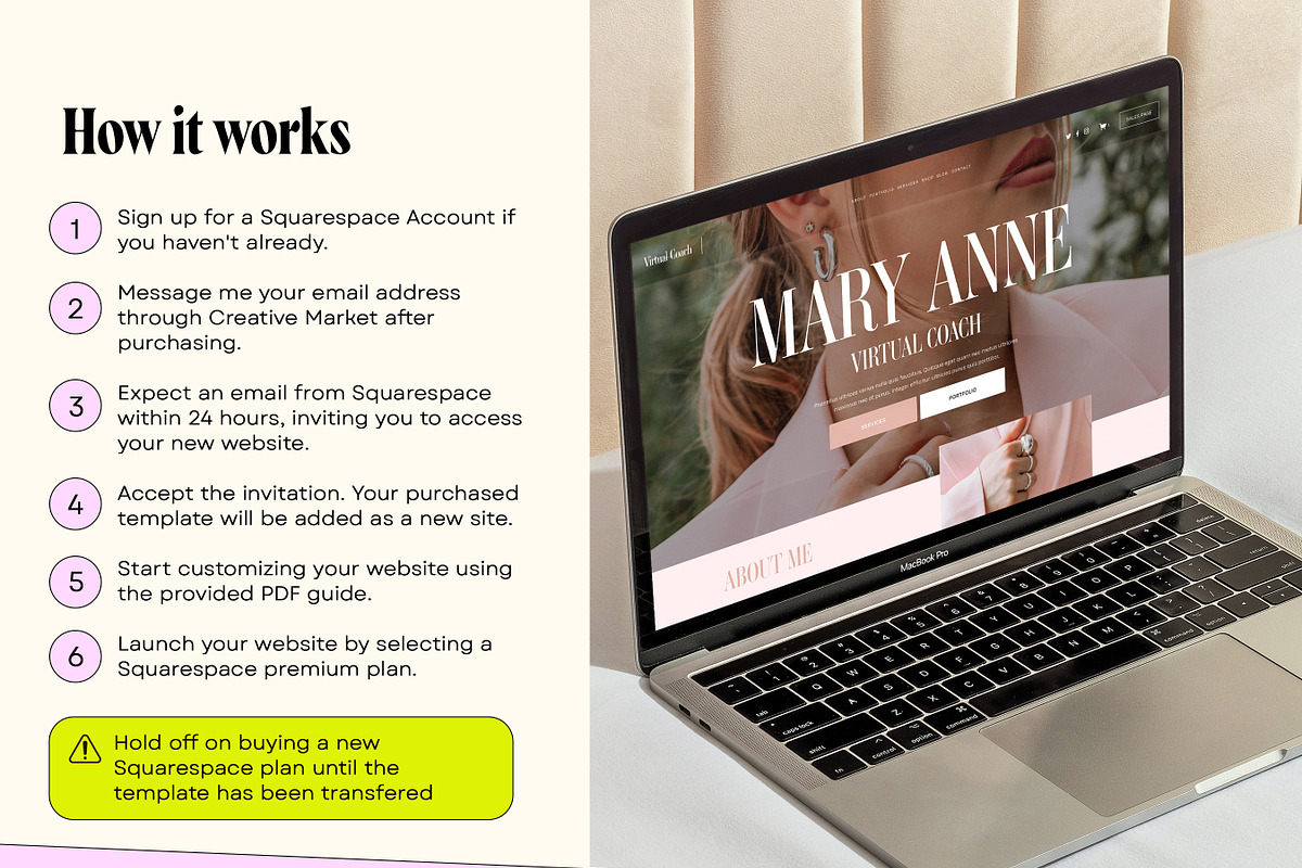 Faceless Squarespace Coach Template, a Squarespace Template by Template Twist Shop (Photo 5 of 10)