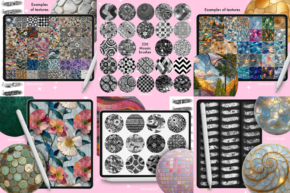 Procreate Textures BUNDLE brushes, a Brush Add-On by Revabrush (Photo 7 of 7)