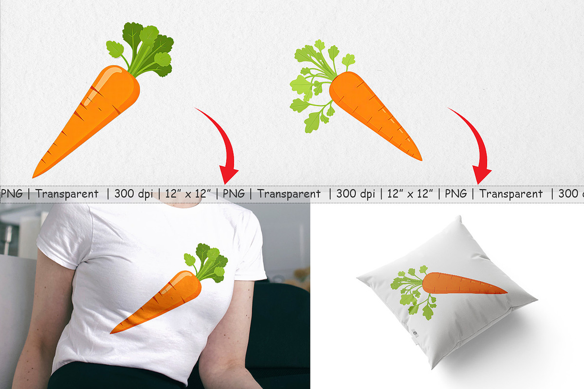 Carrot Clipart, a Graphic by Artnoy (Photo 3 of 5)