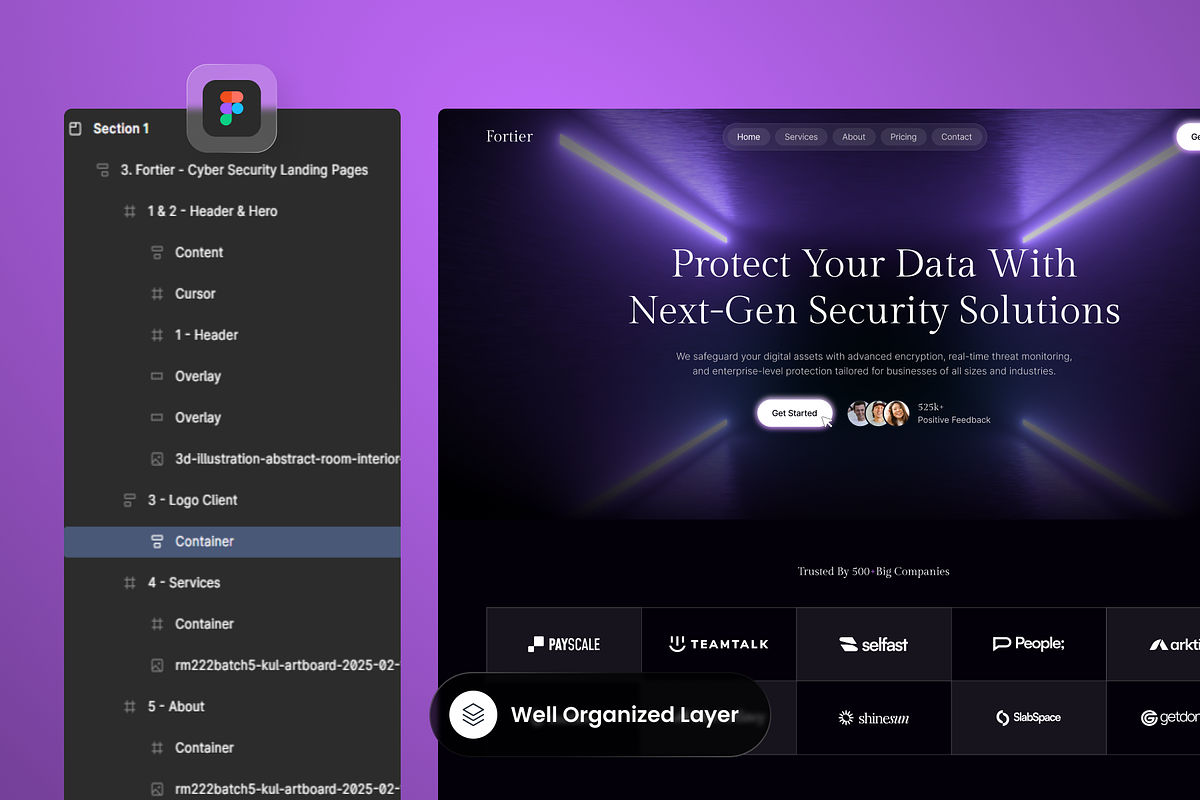 Fortier-Cyber Security Landing Page preview 2