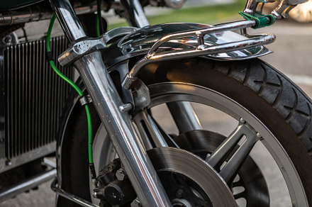 Fragment of a vintage motorcycle, a Transportation Photo by Photo Kaminski