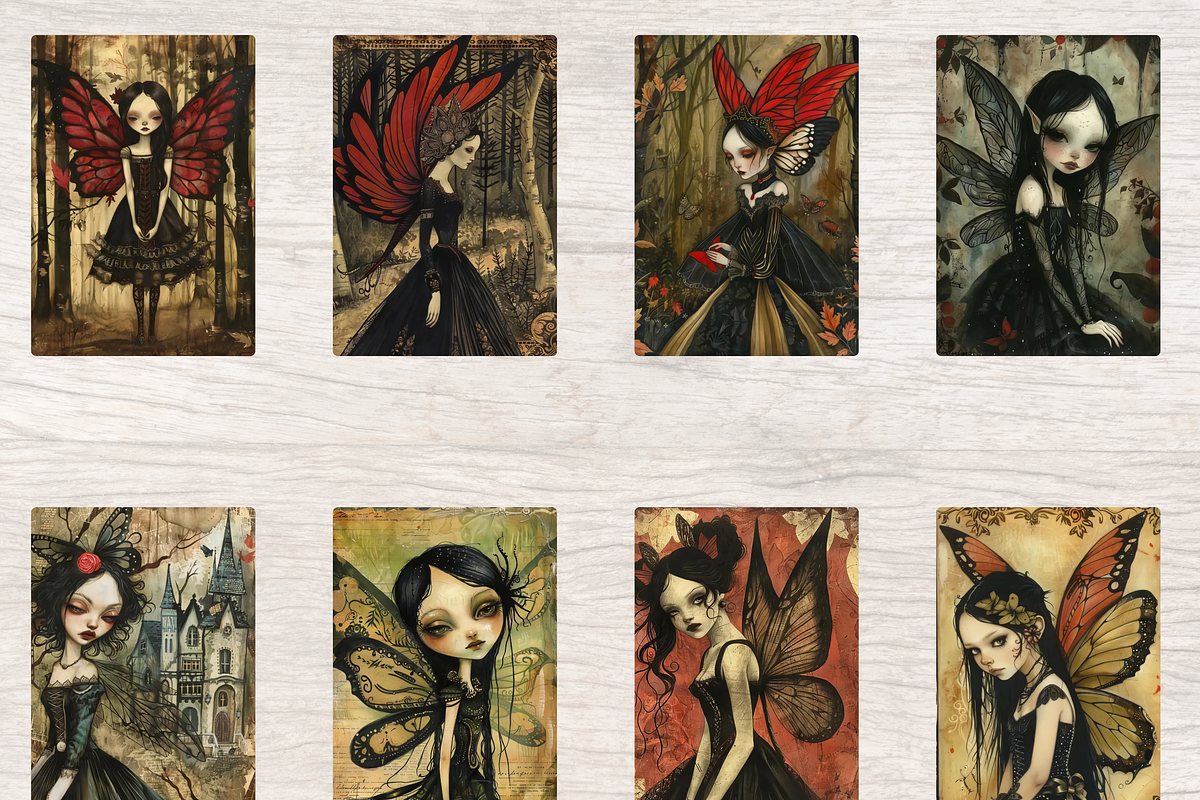 GOTHIC AND RENAISSANCE FAIRY PAPER, a Person Illustration by Daring Digies (Photo 2 of 10)