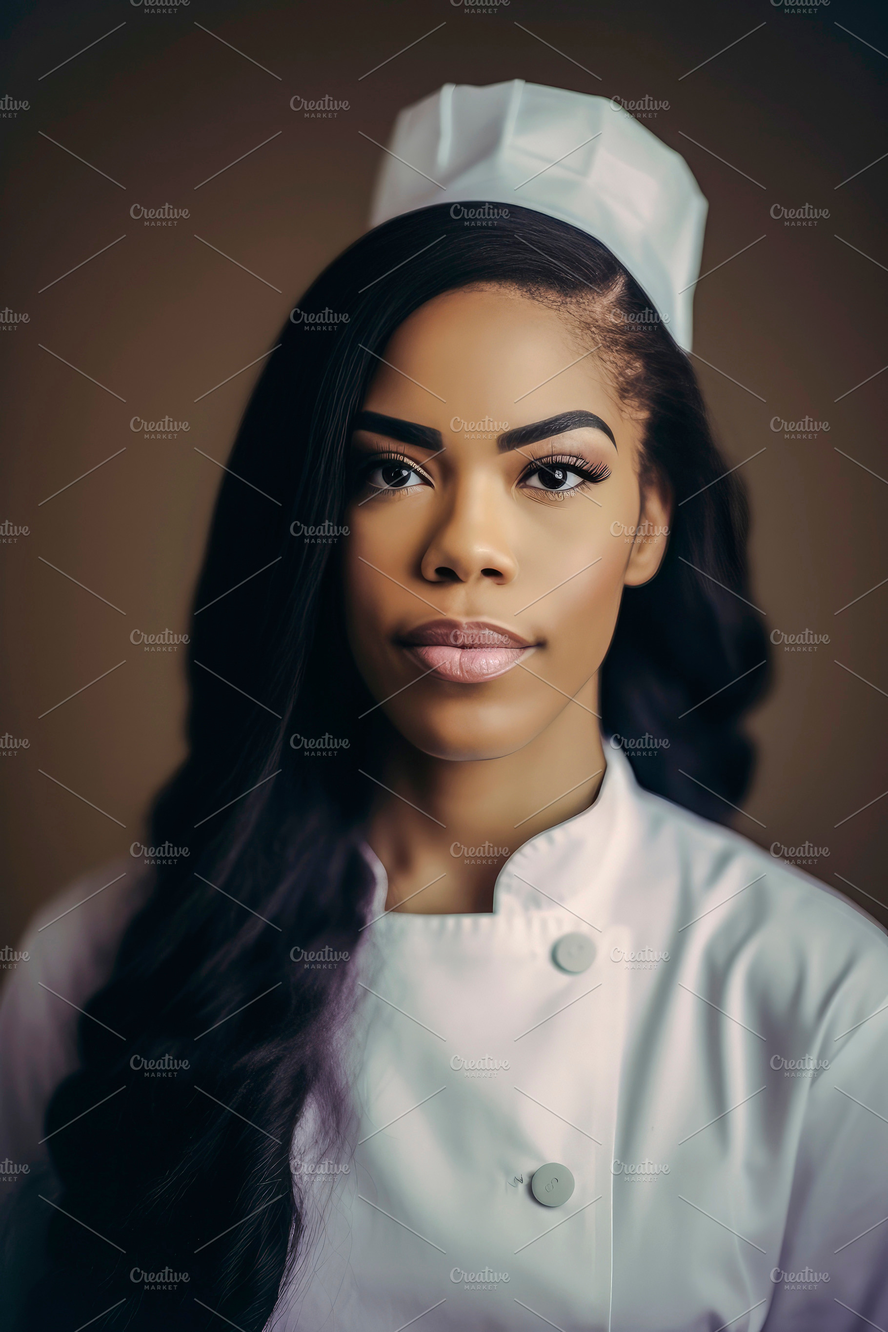 Black woman chef, a Person Photo by huertas19