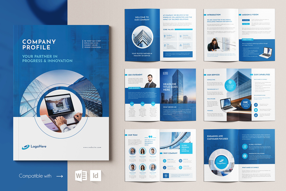 Company Profile | 16 Pages, a Brochure Template by BrochuresFactory (Photo 1 of 7)