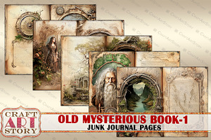 Old Mysterious Book Junk Journal-1