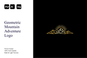 Geometric Mountain Adventure Logo, a Branding & Logo Template by Luxury Logos (Thumbnail 1 of 4)