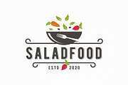 Salad Food Logo Template, a Branding & Logo Template by vectorwithin (Thumbnail 1 of 3)