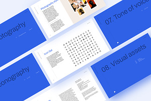 Blue Brand Guidelines Template