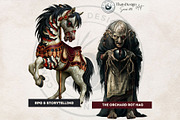 71 Halloween Horror Cliparts, a Seasonal Illustration by ThatsDesignArt (Thumbnail 5 of 15)