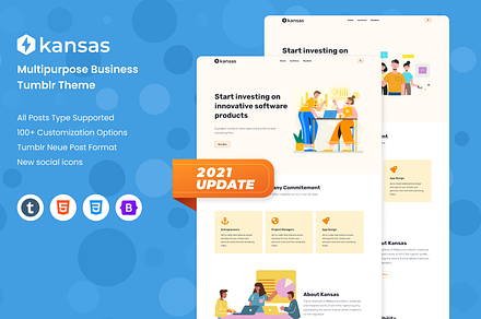 Kansas - Business Tumblr Theme
