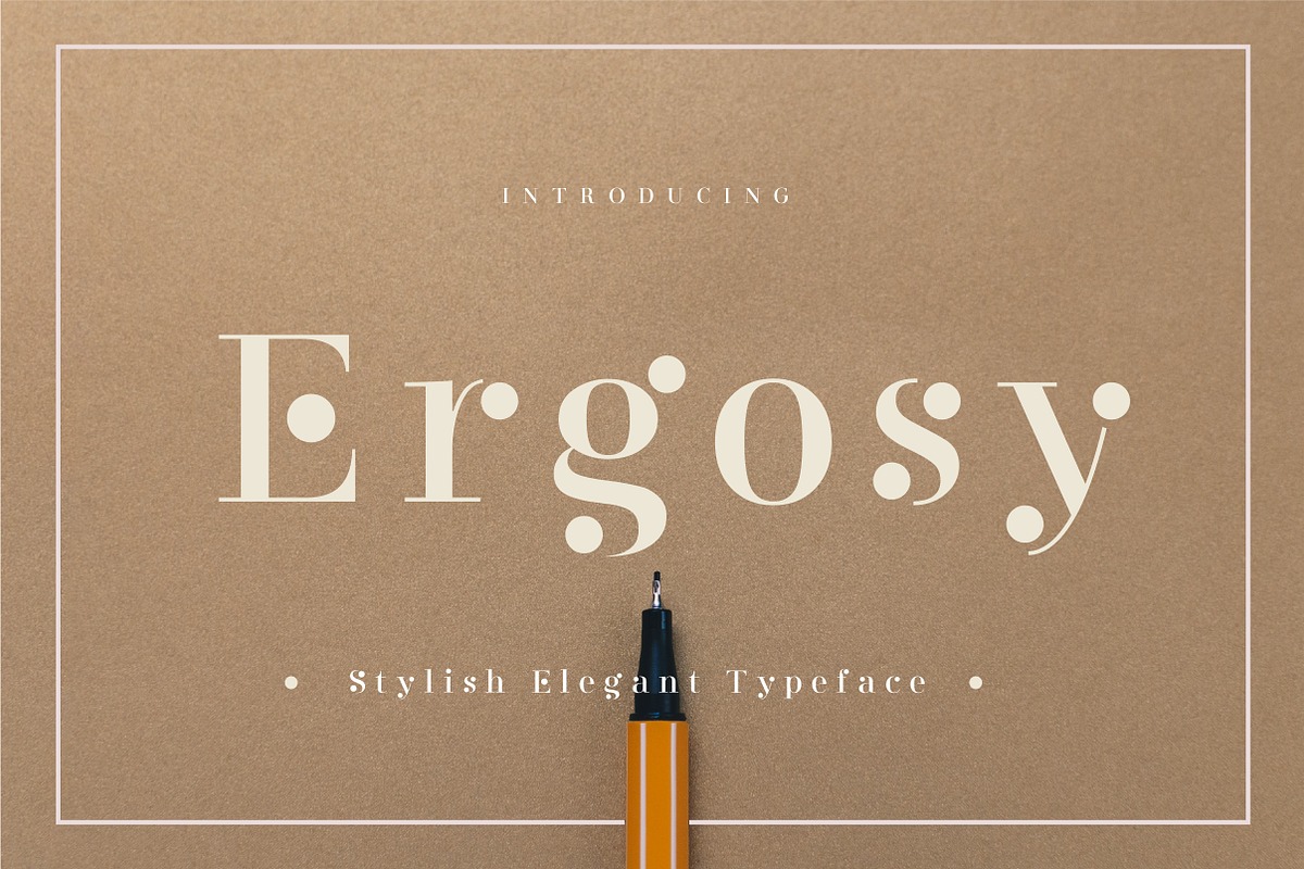 Ergosy, a Serif Font by geengraphy (Photo 1 of 4)