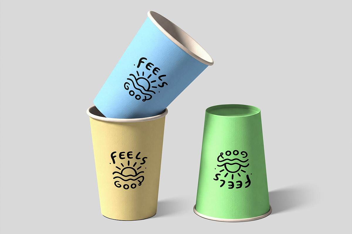 Paper Coffee Cup Mockup Set, a Cups & Container Mockup by graphypix (Photo 1 of 4)