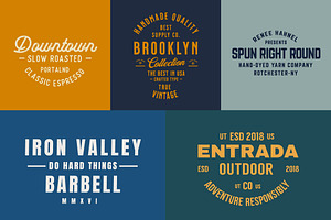 Vintage Badge Logo Collection