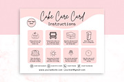Cake Care Instruction Template, a Design Template by Snapybiz (Thumbnail 2 of 12)