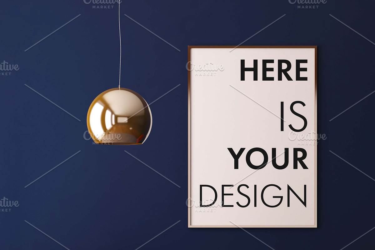 Mockup poster with a dining table, a Print Template by FilL239 (Photo 5 of 18)