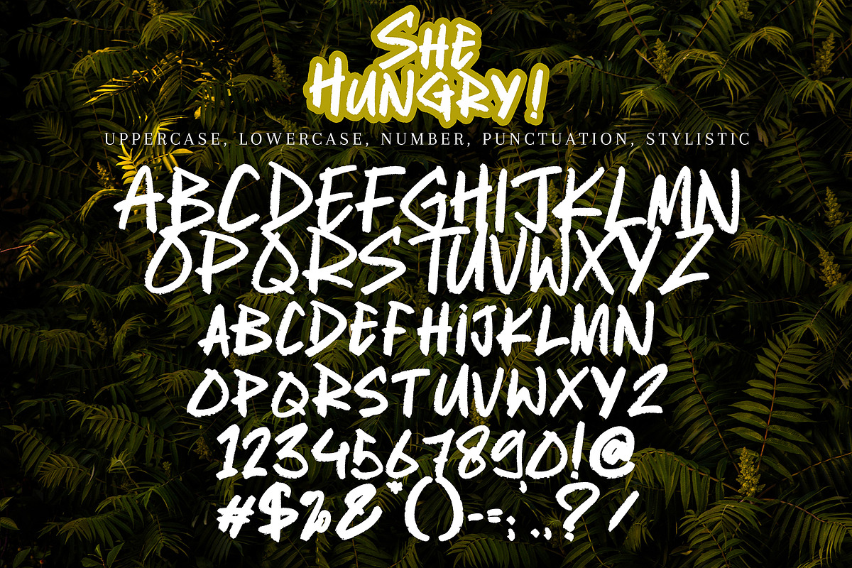 She Hungry, a Script Font by pineungtype (Photo 5 of 7)
