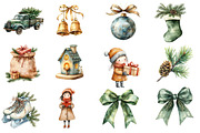 Watercolor Neutral Christmas Clipart, an Illustration by Designworld (Thumbnail 3 of 6)