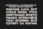 Color ResotE-Dream, Winter & Candy, a Font by glukfonts (Thumbnail 4 of 4)